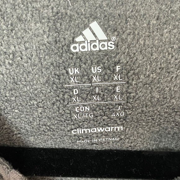 Adidas Dark Gray Hoodie Sweatshirt with Red Canada Design - Picture 3 of 12